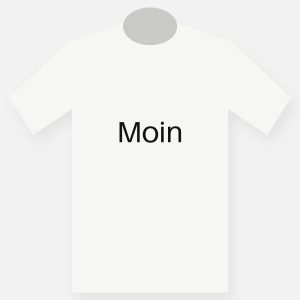 T-Shirt &bdquo;Moin&ldquo; &ndash; Wei&szlig;