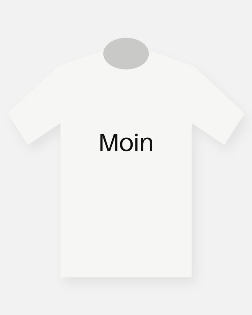 T-Shirt „Moin“ – Weiß