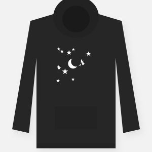 Hoodie &bdquo;Sternenhimmel&ldquo; &ndash; Schwarz